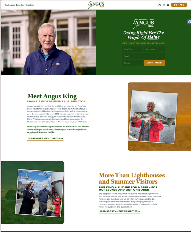 Maine Senator Angus King